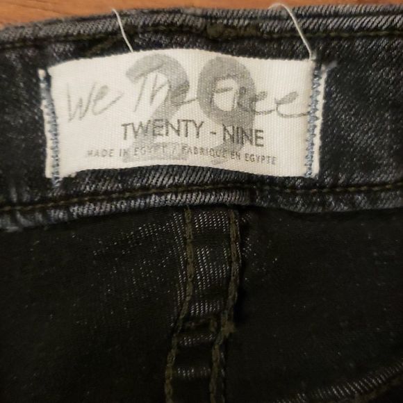 We the Free People Gray Jeans Skinny Stone Wash Faded Black Women’s 29 - Picture 5 of 8